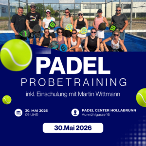 Padel Probetraining mit Martin Wittmann