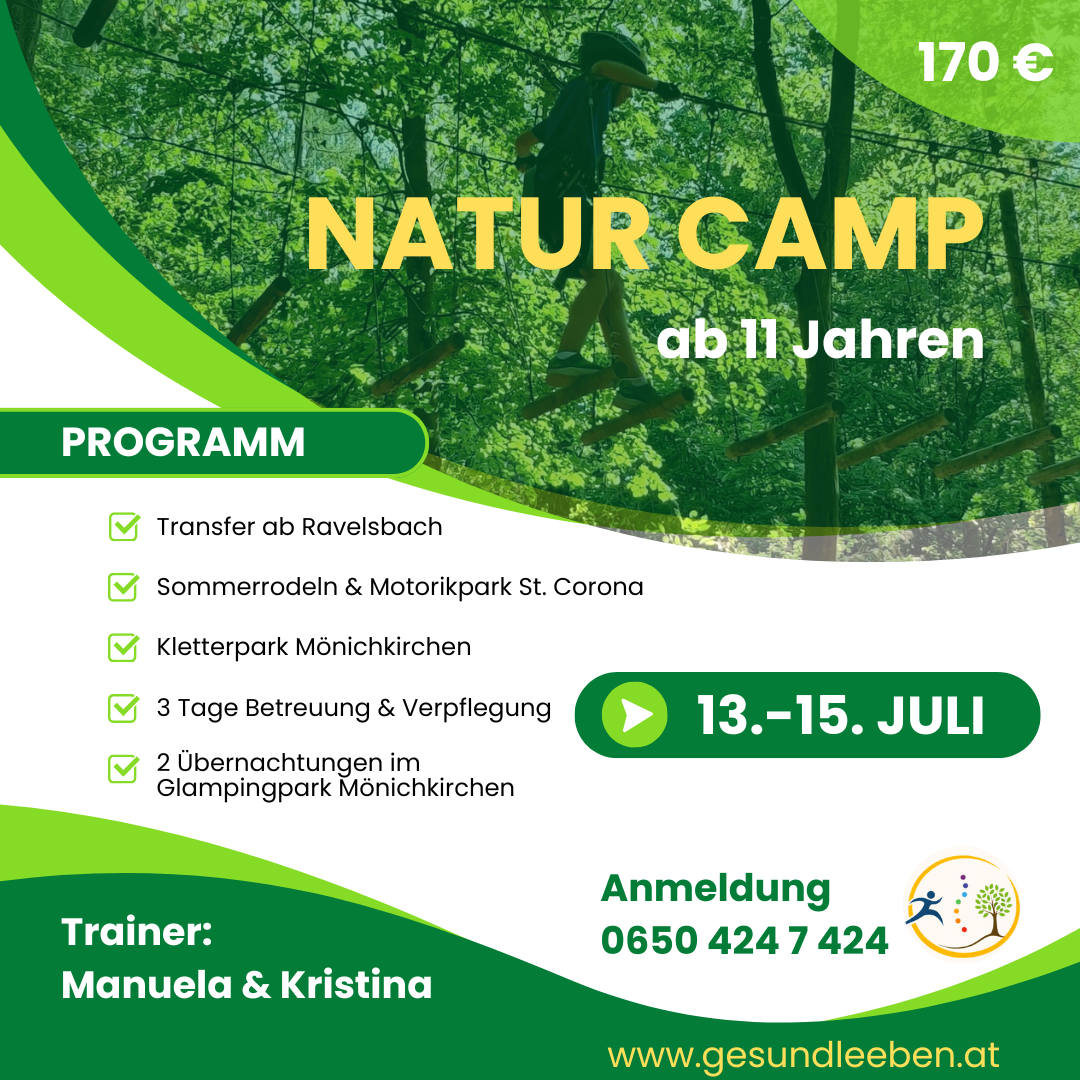 Natur Camp - ab 11 Jahren